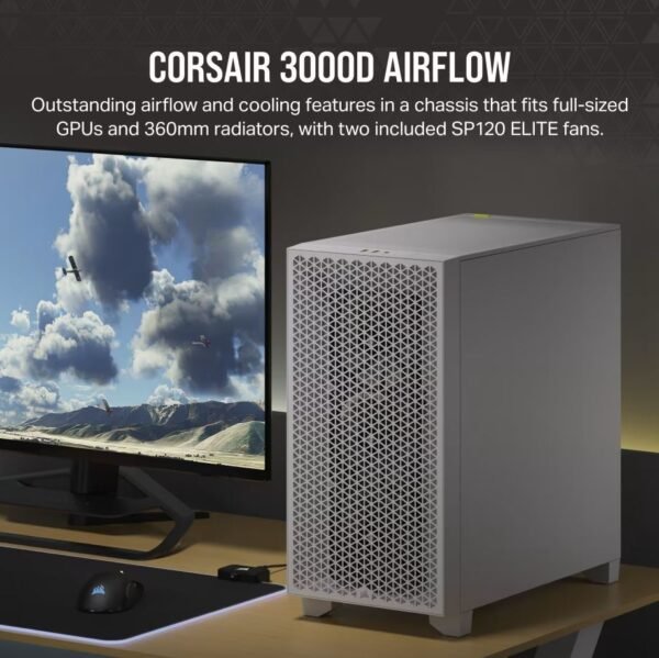 Corsair 3000D Airflow Blanc - Image 2