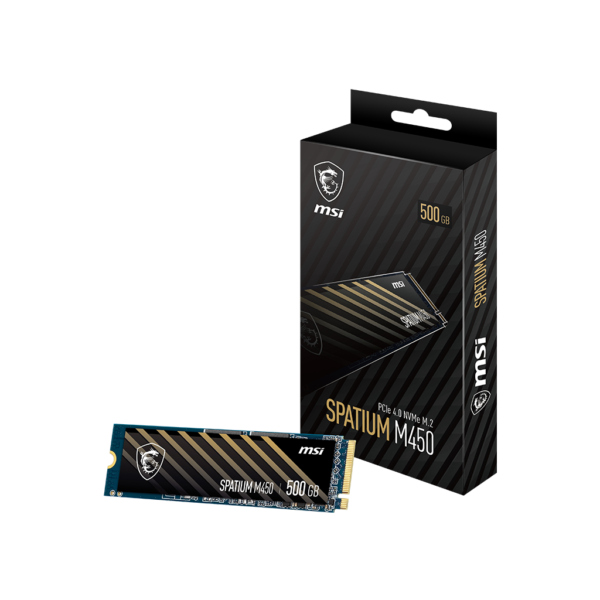 500GB SSD MSI SPATIUM M450 PCIe 4.0 NVMe M.2