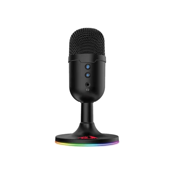 Redragon GM303 Pulsar Streaming Microphone – RGB Lighting, Omnidirectional, Noise-Canceling, USB Connectivity