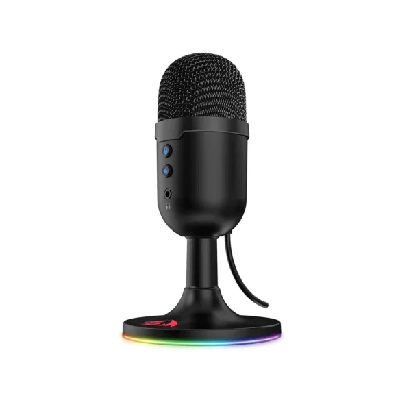 Redragon GM303 Pulsar Streaming Microphone – RGB Lighting, Omnidirectional, Noise-Canceling, USB Connectivity - Image 2