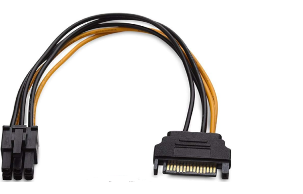 SATA to 6-pin adapter