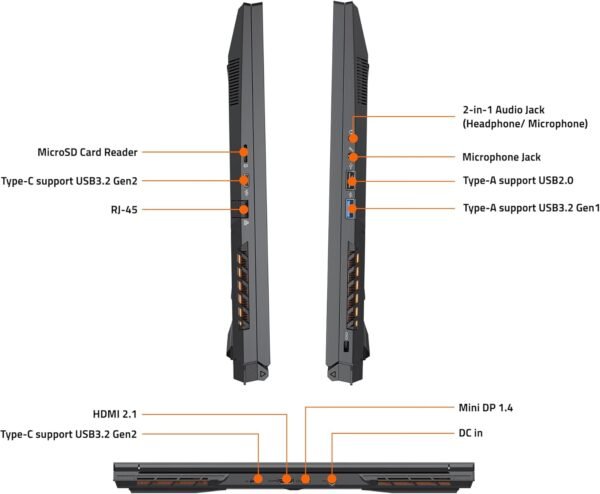 GIGABYTE G6 KF | i7-13620H | RTX 4060 8GB | 16GB DDR5 | 1TB SSD | 16" FHD 165Hz | QWERTY | FreeDOS - Image 10