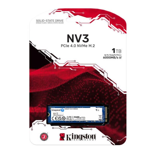 1TB Kingston NV3 NVMe M.2 SSD - Image 3