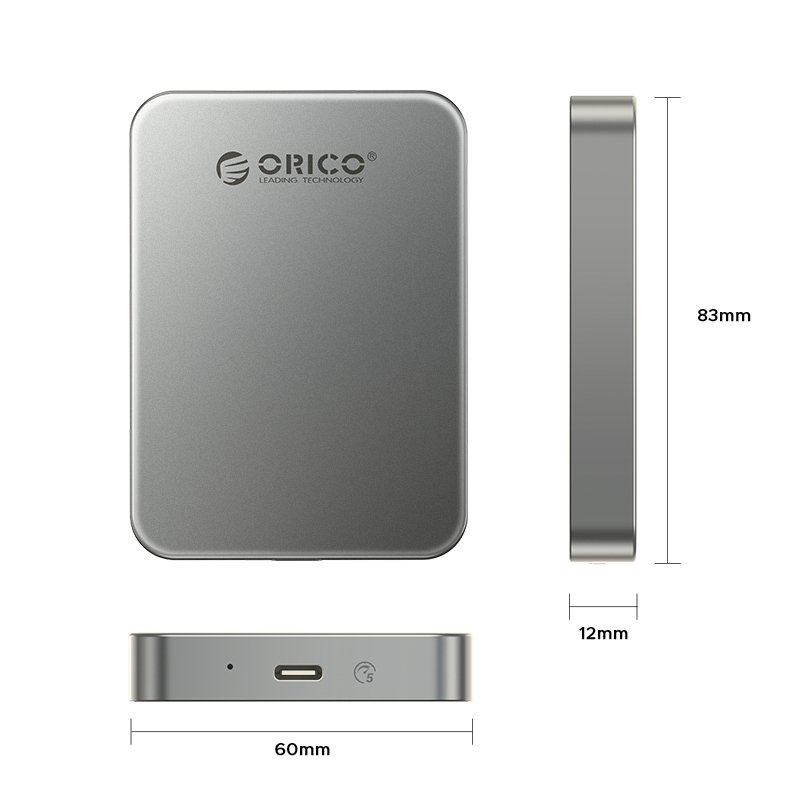 ORICO K5 Plus | 1TB | SSD Portable Magnétique | USB Type-C | 5Gbps – Image 2