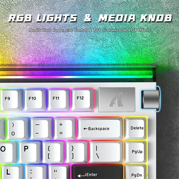 ATTACK SHARK R85 HE | Magnetic Switch Starlight White Purple – Image 2