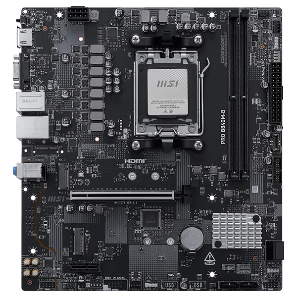 MSI PRO B840M-B | AMD B840 | Socket AM5 | Micro-ATX – Image 2