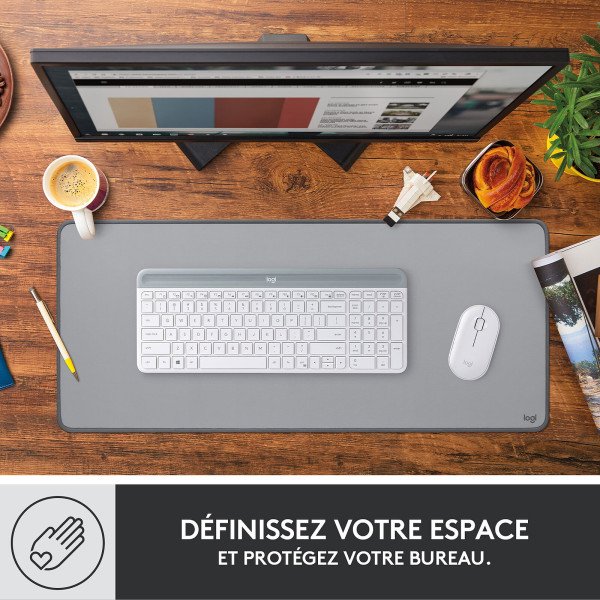 Logitech Studio Series Desk Mat | Mid Grey – Image 4