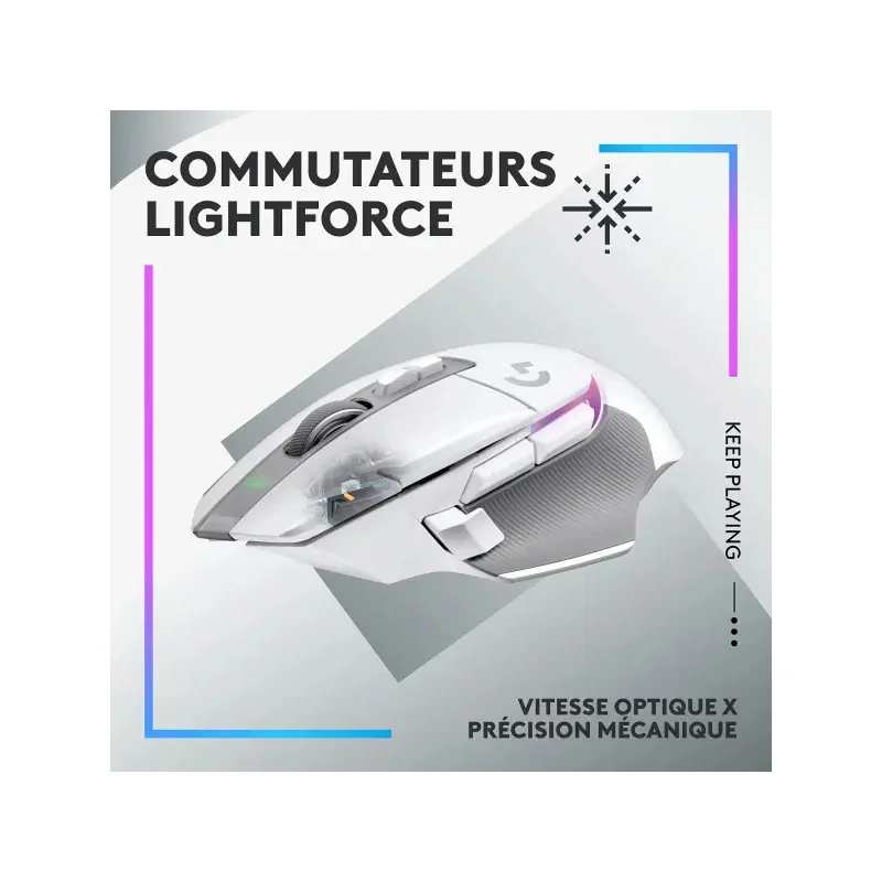 Logitech G502 X PLUS LIGHTSPEED | White | Souris Gaming Sans Fil – Image 4