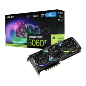 PNY GeForce RTX 5060 Ti 16GB Overclocked Triple Fan