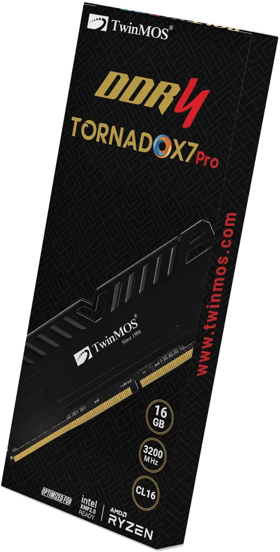 TWINMOS TORNADOX7 PRO | 16GB (16X1 ) | DDR4 | 3200MHz | CL16 | UDIMM – Image 2
