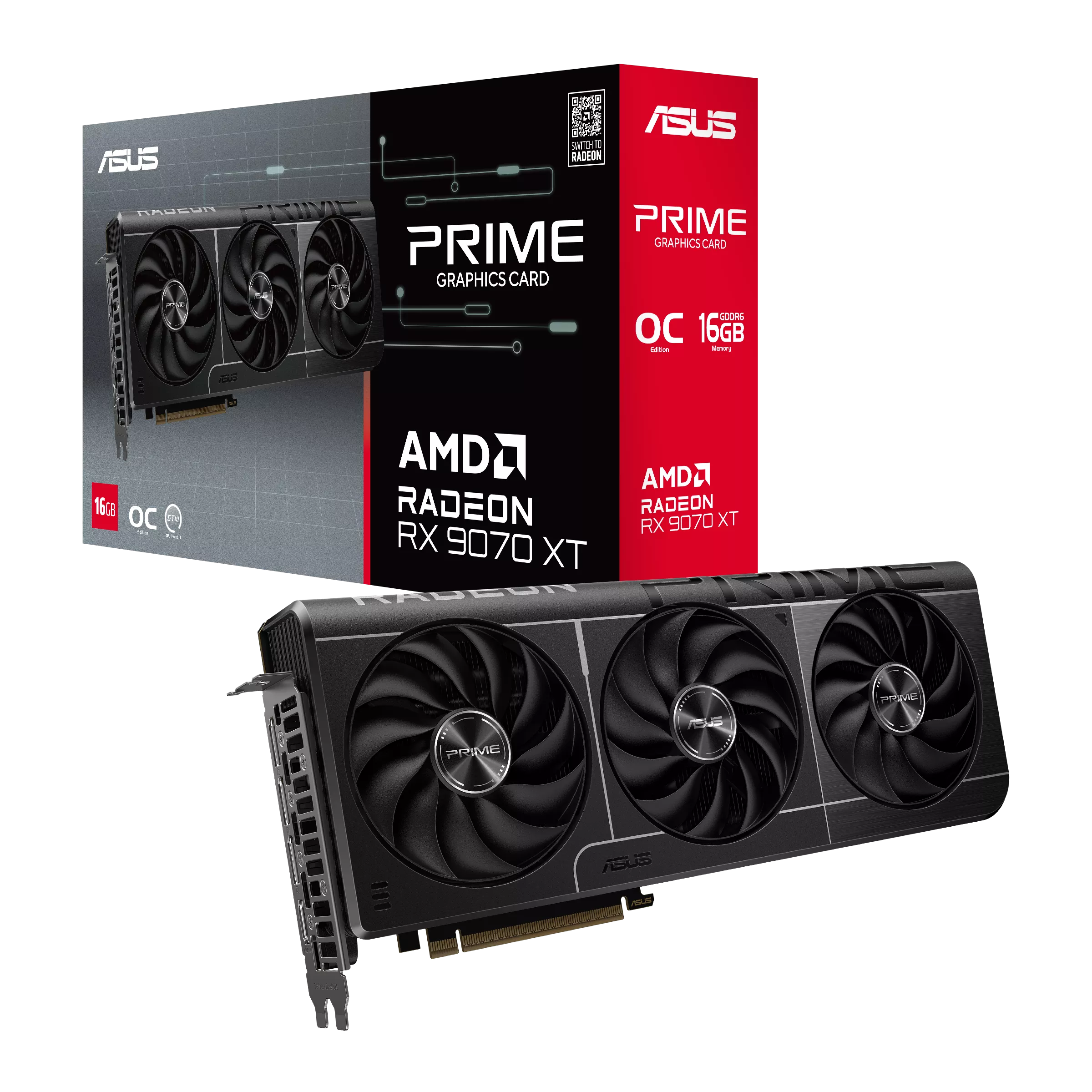 ASUS PRIME RX 9070 XT OC EDITION | 16GB GDDR6