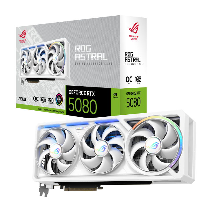 ASUS ROG ASTRAL GEFORCE RTX 5080 OC WHITE | 16GB GDDR7  | WHITE | BOX